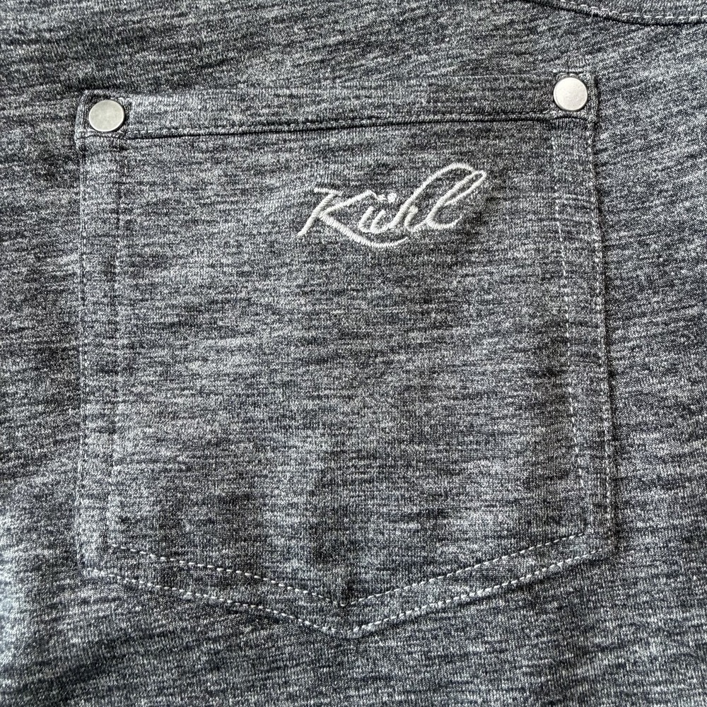 Kuhl Mova Relaxed Leg Pants Gray Heather Drawcord Womens Size 8 Athletic Cargo - Picture 9 of 9